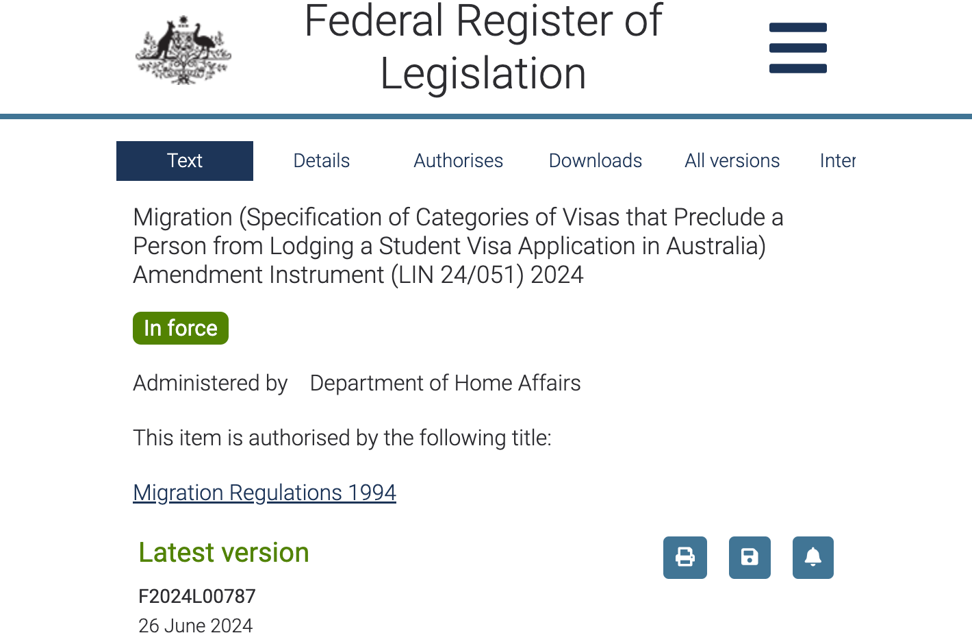 Eligibility Restrictions for Applicants Residing in Australia